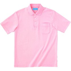 兼用ポロシャツ半袖 LL ピンク 232-23