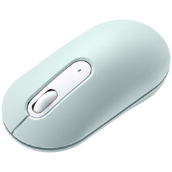 Bluetoothマウス 左右対称 薄型 静音 カウント切り替え機能 3ボタン ブルーLED グリーン MA-BBS333G