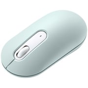 Bluetoothマウス 左右対称 薄型 静音 カウント切り替え機能 3ボタン ブルーLED グリーン MA-BBS333G