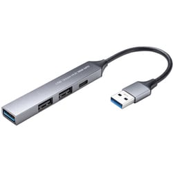 USBハブ USB A（5Gbps）×1/USB-C（USB2.0）×1/USB A（USB2.0）×2 スリム コンパクト ケーブル一体型 USB-5H25GM