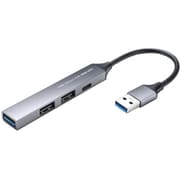 USBハブ USB A(5Gbps)×1/USB-C(USB2.0)×1/USB A(USB2.0)×2 スリム コンパクト ケーブル一体型 USB-5H25GM