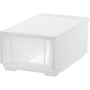 収納ケース コンビネーションケース スリムS 2618 幅26×奥行44.7×高さ18.3cm クリアホワイト CBC-2618CL/WH
