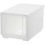 収納ケース コンビネーションケース スリムM 2624 幅26×奥行44.7×高さ24.1cm クリアホワイト CBC-2624CL/WH