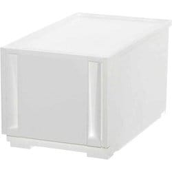 収納ケース コンビネーションケース スリムM 2624 幅26×奥行44.7×高さ24.1cm オールホワイト CBC-2624WH/WH
