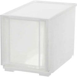 収納ケース コンビネーションケース スリムL 2630 幅26×奥行44.7×高さ29.9cm クリアホワイト CBC-2630CL/WH
