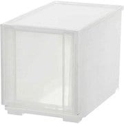 収納ケース コンビネーションケース スリムL 2630 幅26×奥行44.7×高さ29.9cm クリアホワイト CBC-2630CL/WH
