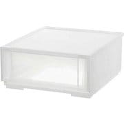 収納ケース コンビネーションケース ミドルS 3918 幅39×奥行44.7×高さ18.3cm クリアホワイト CBC-3918CL/WH