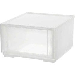 収納ケース コンビネーションケース ミドルM 3924 幅39×奥行44.7×高さ24.1cm クリアホワイト CBC-3924CL/WH