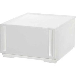 収納ケース コンビネーションケース ミドルM 3924 幅39×奥行44.7×高さ24.1cm オールホワイト CBC-3924WH/WH