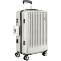 スーツケース ストッパー付き Mサイズ 旅行日数目安：4～7泊 60L 大型 キャスタロック 軽量 物掛けフック 耐衝撃 キャリーバッグ 静音 TSAローク搭載 ファスナータイプ NT-GB0701 Plus オートミールグレー