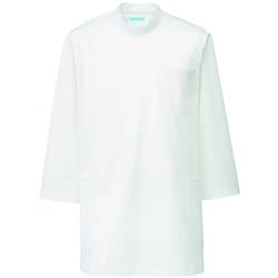 メンズ医務衣 七分袖 M ホワイト 246-10