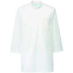 メンズ医務衣 七分袖 LL ホワイト 246-10