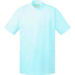 メンズ医務衣 半袖 LL サックス 253-11