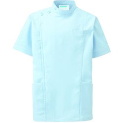 メンズジャケット半袖 S サックス 253-21