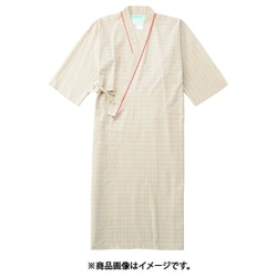 患者衣(ガウン型) 3L(ネイビー) ベージュ 289-23