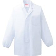 男子衿付調理衣 長袖 L ホワイト 310-60