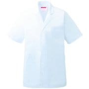 男子衿付調理衣 半袖 3L ホワイト 312-30
