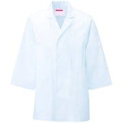男子調理衣七分袖 5L ホワイト 313-60