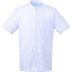 メンズ医務衣 半袖 LL ホワイト 327-70