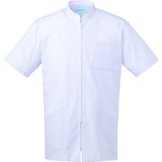 メンズ医務衣 半袖 3L ホワイト 327-70