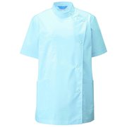 レディス医務衣 半袖 M サックス 360-31