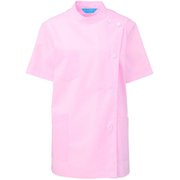 レディス医務衣 半袖 M ピンク 360-33