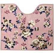 トイレマット ピースローズ トイレ足元マット 約58×65cm ピンク