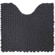 トイレマット MOU トイレ足元マット 約55×60cm チャコール