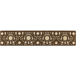 キッチンマット ムーミン PVCキッチンマット 45×240cm ブラウン