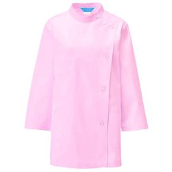 レディス医務衣七分袖 L ピンク 361-73