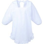 割烹着フリル付 M ホワイト 380-30