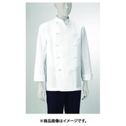 男子コックコート長袖 L ホワイト 410-70