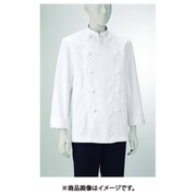 男子コックコート長袖 5L ホワイト 411-50