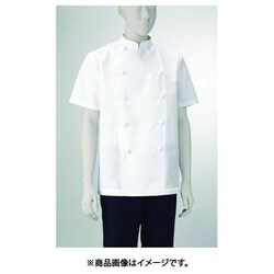 兼用コックコート半袖 3L ホワイト 412-70