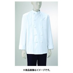 男子コックコート長袖 5L ホワイト 414-50