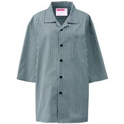 シャツコート(男女兼用) L ブラック 419-25