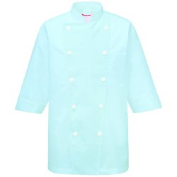 兼用コックシャツ 4L サックス 421-71
