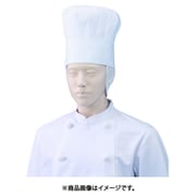 メッシュ付コック帽 M ホワイト 471-60