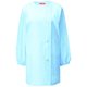 女子調理衣 長袖 M サックス 750-31