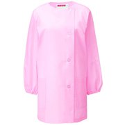 女子調理衣 長袖 M ピンク 750-33