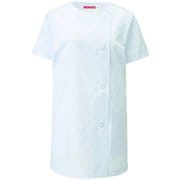女子調理衣 半袖 S ホワイト 751-30