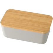 弁当箱 1段 750ml スキット 1段ナチュラルランチ グレー T-36390