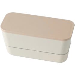 弁当箱 2段 600ml スキット 2段ランチ アイボリー T-36397