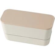 弁当箱 2段 600ml スキット 2段ランチ アイボリー T-36397