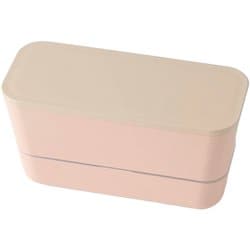 弁当箱 2段 600ml スキット 2段ランチ ピンク T-36399