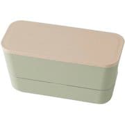 弁当箱 2段 600ml スキット 2段ランチ カーキ T-36400