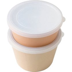 デザートケース 2個入り 総容量800ml チアロ デリカップ ブラウン T-36406