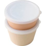 デザートケース 2個入り 総容量800ml チアロ デリカップ ブラウン T-36406