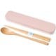 コンビセット mayu 木製 箸 スプーンセット ピンク T-36409