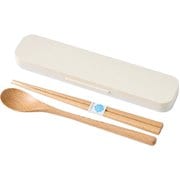 コンビセット mayu 木製 箸 スプーンセット アイボリー T-36410